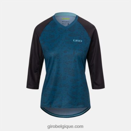 femmes maillot 3/4 rouille éboulis bleu du port 2422481254 Giro