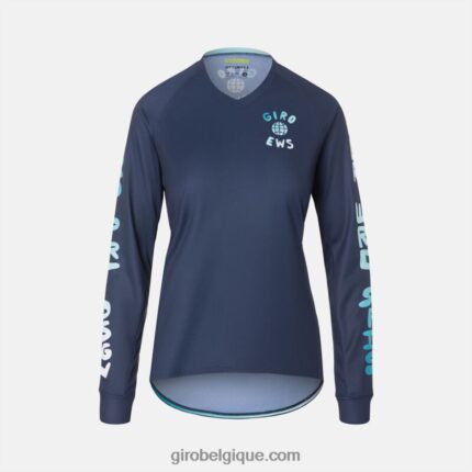 femmes maillot ls roust ews bleu nuit 2422481270 Giro