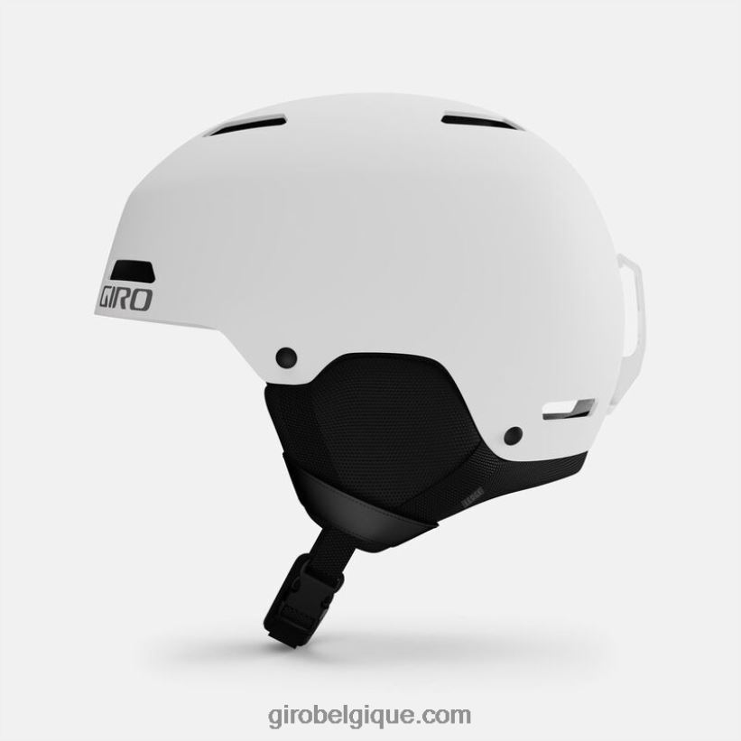 hommes_casque_de_rebord_blanc_mat_242248379_giro.jpg Hommes casque de rebord blanc mat 242248379 Giro - Image 1