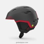 Hommes casque sphérique à grille graphite mat/rouge 242248351 Giro