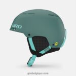 Hommes casque sphérique émergent vert gris mat/bleu glaçure 242248430 Giro