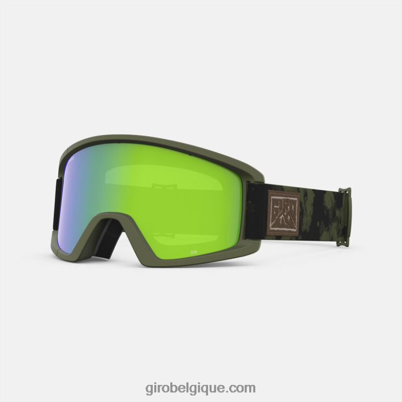 Hommes demi-masque traînée de poussière de nuage vert 242248460 Giro - Image 1