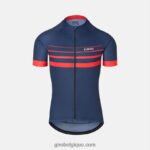 Hommes maillot chrono bande bleu nuit 24224894 Giro