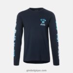 Hommes t-shirt technique - manches longues ews bleu nuit 242248260 Giro