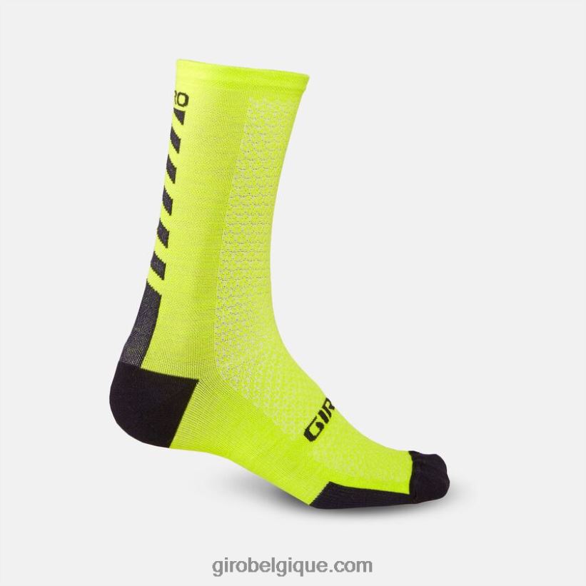unisexe chaussette en laine mérinos hrc+ citron vert vif/noir 242248911 Giro - Image 1