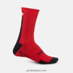 unisexe chaussette en laine mérinos hrc+ rouge foncé/noir/gris 242248912 Giro