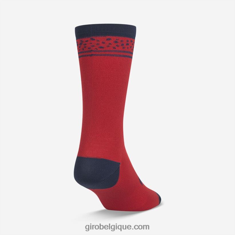 unisexe chaussette taille haute comp racer lignes rouges foncées 242248792 Giro - Image 2