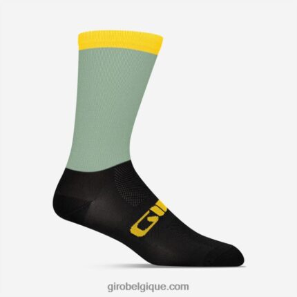 unisexe chaussette taille haute comp racer sardine verte grise 242248793 Giro