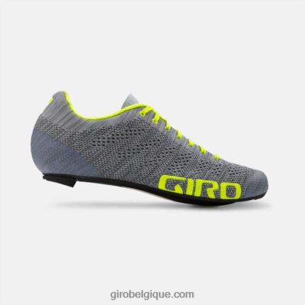 unisexe chaussure en tricot empire e70 gris chiné/jaune surligné 2422481068 Giro