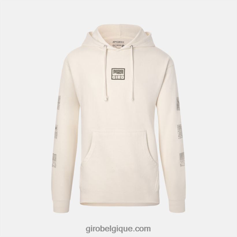 unisexe sweat à capuche à logo grille aventure crème 242248966 Giro - Image 1